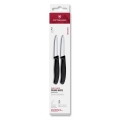 Victorinox - Juego de 2 cuchillos para verduras SWISS CLASSIC, hoja de 8 cm, color negro