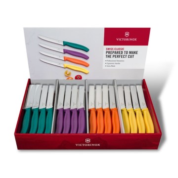 Victorinox - Juego de 80 cuchillos de cocina para verduras SWISS CLASSIC, multicolor