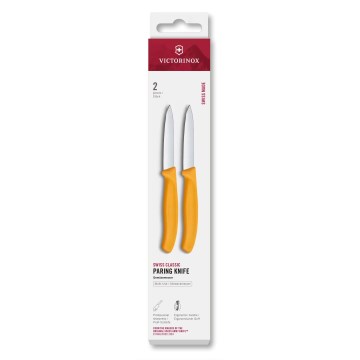 Victorinox - Juego de cuchillos de cocina para verduras SWISS CLASSIC 8 cm, 2 unidades, amarillo