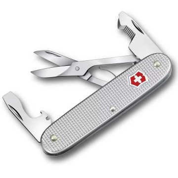 Victorinox - Navaja de bolsillo multifunción COMPANION SLIM ALOX, 9,3 cm / 6 funciones, plateada