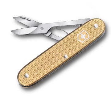 Victorinox - Navaja de bolsillo multifunción COMPANION X ALOX 9,3 cm/2 funciones dorada