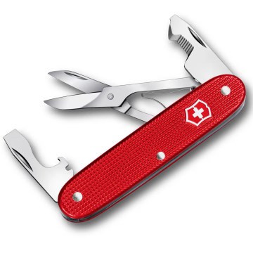Victorinox - Navaja multifunción de bolsillo COMPANION SLIM ALOX 9,3 cm/6 funciones roja