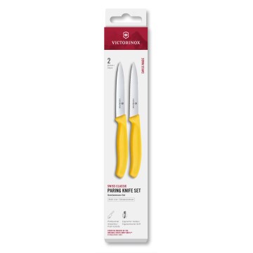 Victorinox - Set de cuchillos de cocina para verduras SWISS CLASSIC 10 cm, 2 unidades, amarillo