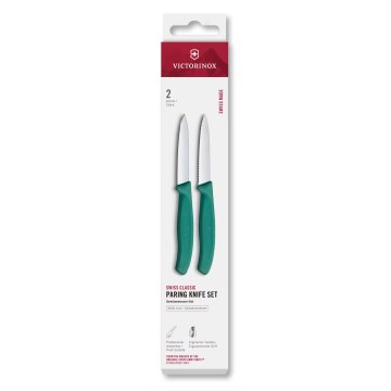 Victorinox - Set de cuchillos de cocina para verduras SWISS CLASSIC 8 cm 2 uds. turquesa