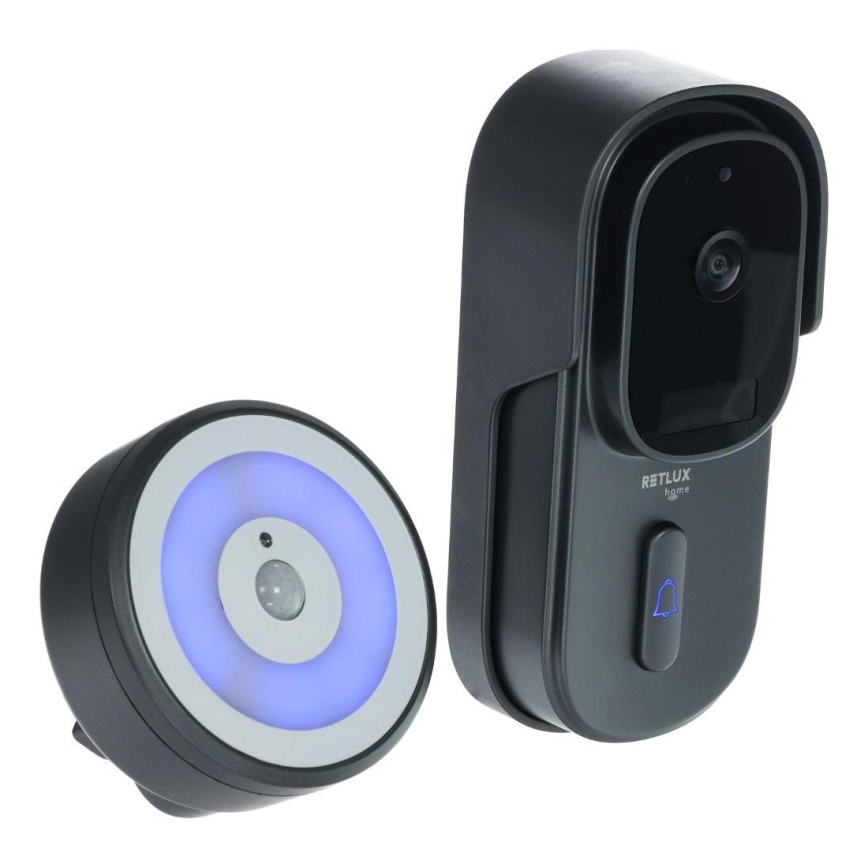 Vídeo timbre con sensor de movimiento 5MPx 1440p 5200 mAh Wi-Fi IP65 antracita