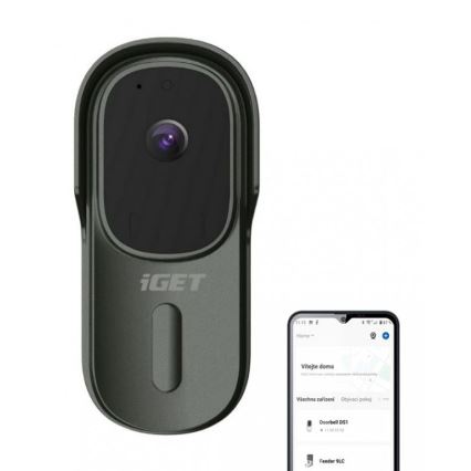 Vídeo timbre con sensor de movimiento Full HD 1080p 5200 mAh IP65 Wi-Fi antracita