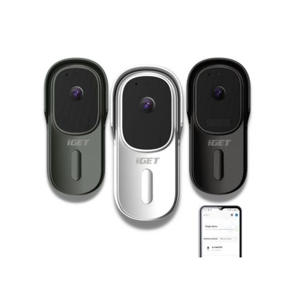 Vídeo timbre con sensor de movimiento Full HD 1080p IP65 Wi-Fi blanco + altavoz