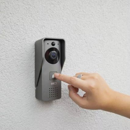 Timbre inalámbrico con vídeo y sensor de movimiento GoSmart 12V/3xAA IP44 Wi-Fi Tuya