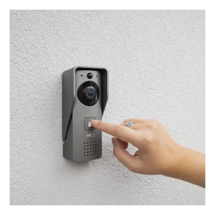 Timbre inalámbrico con vídeo y sensor de movimiento GoSmart 12V/3xAA IP44 Wi-Fi Tuya