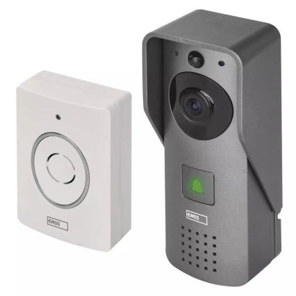 Timbre inalámbrico con vídeo y sensor de movimiento GoSmart 12V/3xAA IP44 Wi-Fi Tuya