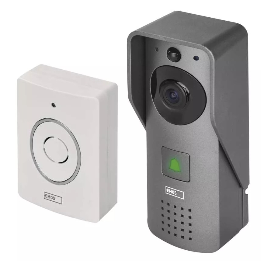 Timbre inalámbrico con vídeo y sensor de movimiento GoSmart 12V/3xAA IP44 Wi-Fi Tuya