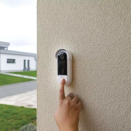 Timbre inalámbrico con vídeo y sensor de movimiento GoSmart 5V 3xAA IP65 Wi-Fi Tuya