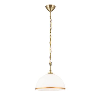 Vidrio de recambio para lámpara de araña y de pie OLD LAMP E27 diá. 30 cm blanco/dorado