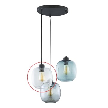Vidrio de repuesto para lámpara de araña ELIO E27 transparente