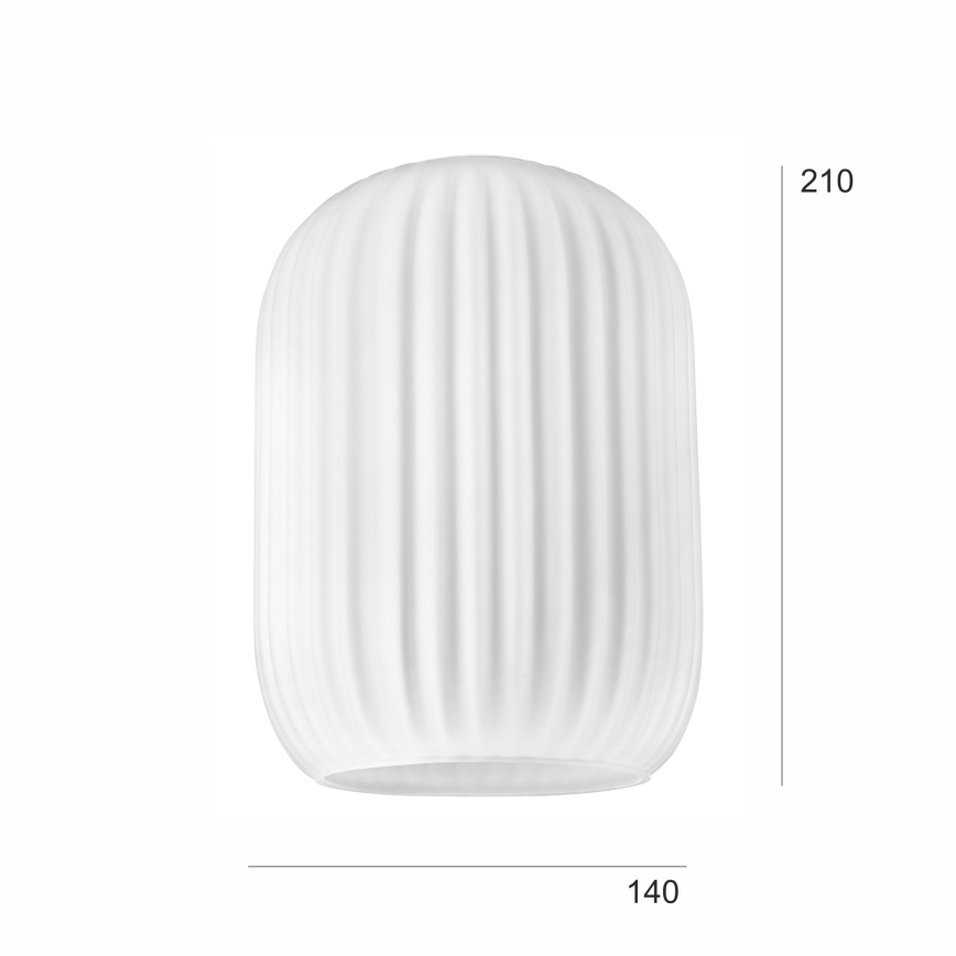 Vidrio de repuesto para lámpara de araña HARMA E27 21x14 cm blanco