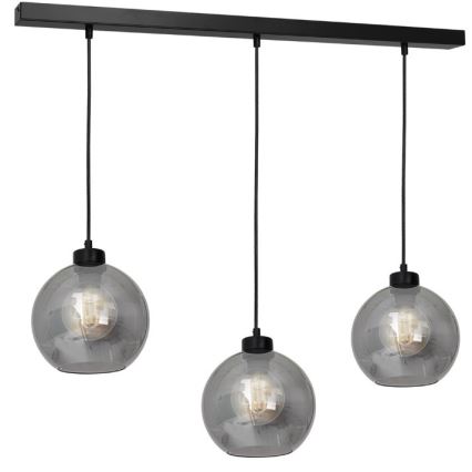 Vidrio de repuesto universal SOFIA E27 diá. 20 cm ahumado negro