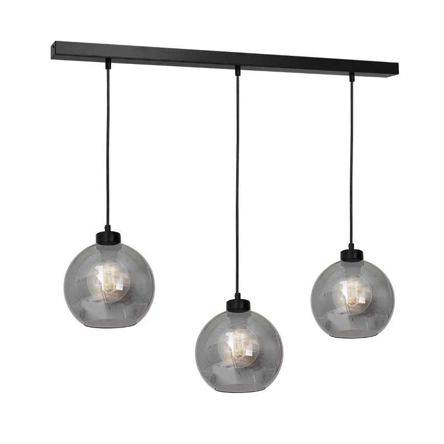 Vidrio de repuesto universal SOFIA E27 diá. 20 cm ahumado negro