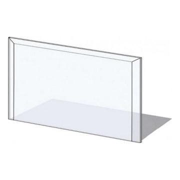 Vidrio para estufa 1000x550x6 mm rectángulo