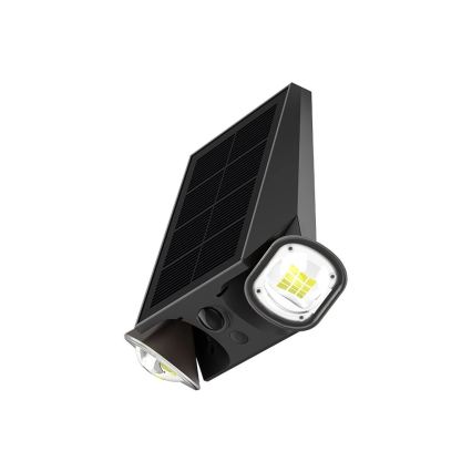 Viking - Aplique solar de pared regulable con sensor LED/1,3W/3,7V IP44 4000K 2000 mAh