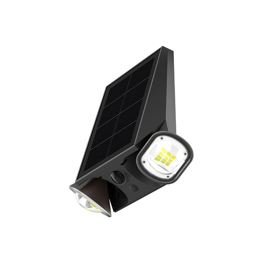 Viking - Aplique solar de pared regulable con sensor LED/1,3W/3,7V IP44 4000K 2000 mAh