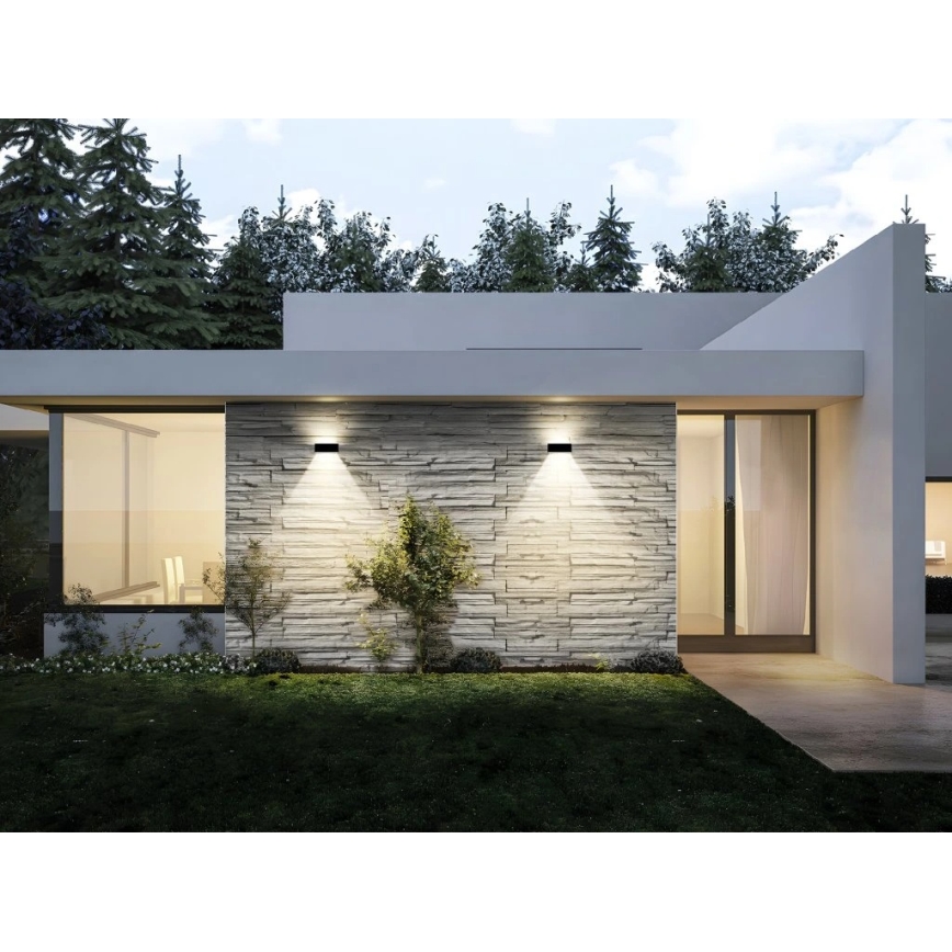 Viking - Aplique solar de pared LED/1,3W/3,7V IP44 4000K 2000 mAh