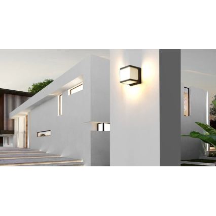 Viking - Aplique solar LED de pared con sensor LED/1,5W/3,7V IP54 4000K 2000 mAh