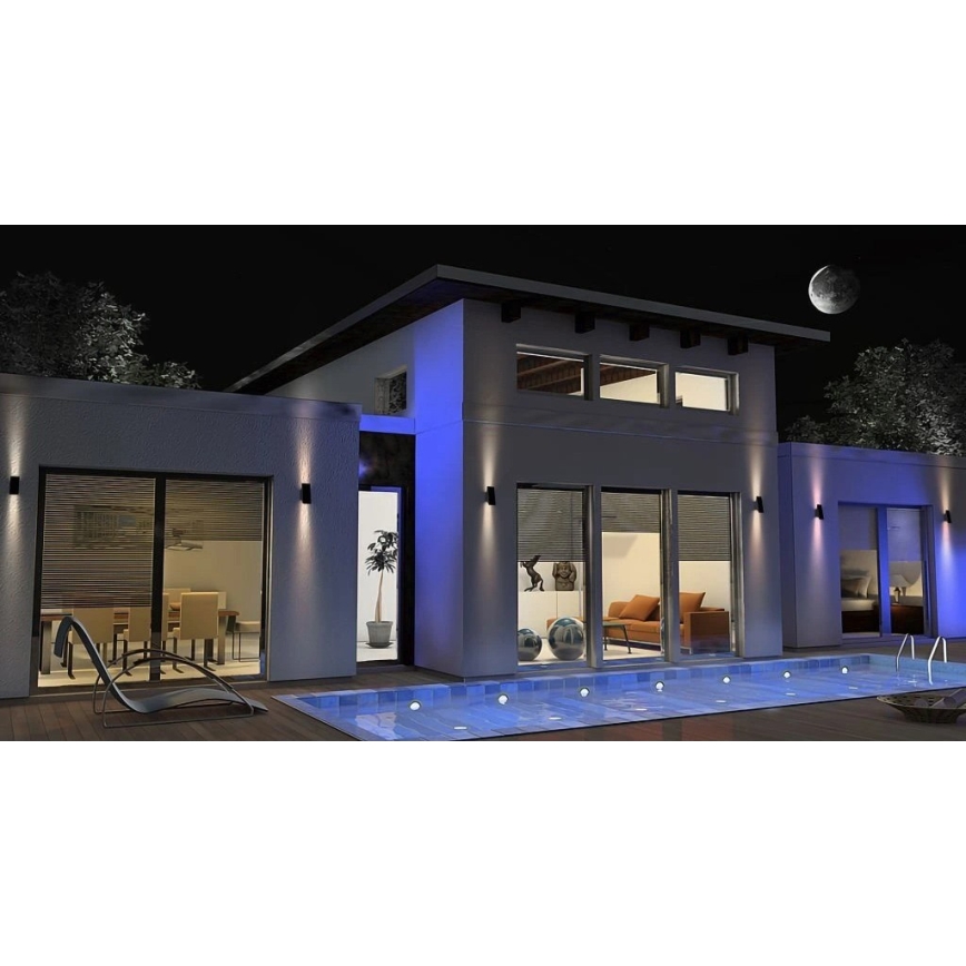 Viking - Aplique solar de pared LED regulable LED/1,5W/3,7V IP65 4000K 2000 mAh