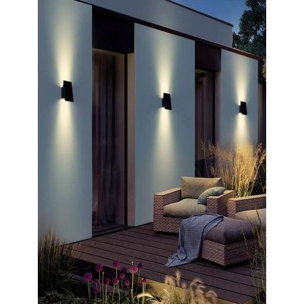 Viking - Aplique solar de pared LED regulable LED/1,5W/3,7V IP65 4000K 2000 mAh