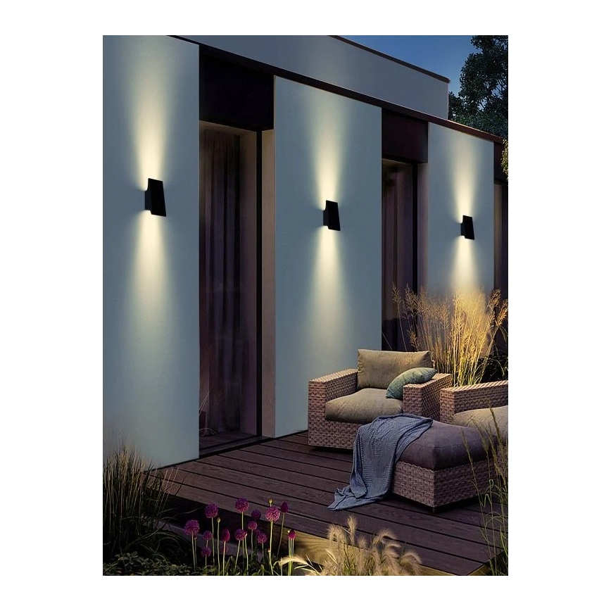 Viking - Aplique solar de pared LED regulable LED/1,5W/3,7V IP65 4000K 2000 mAh