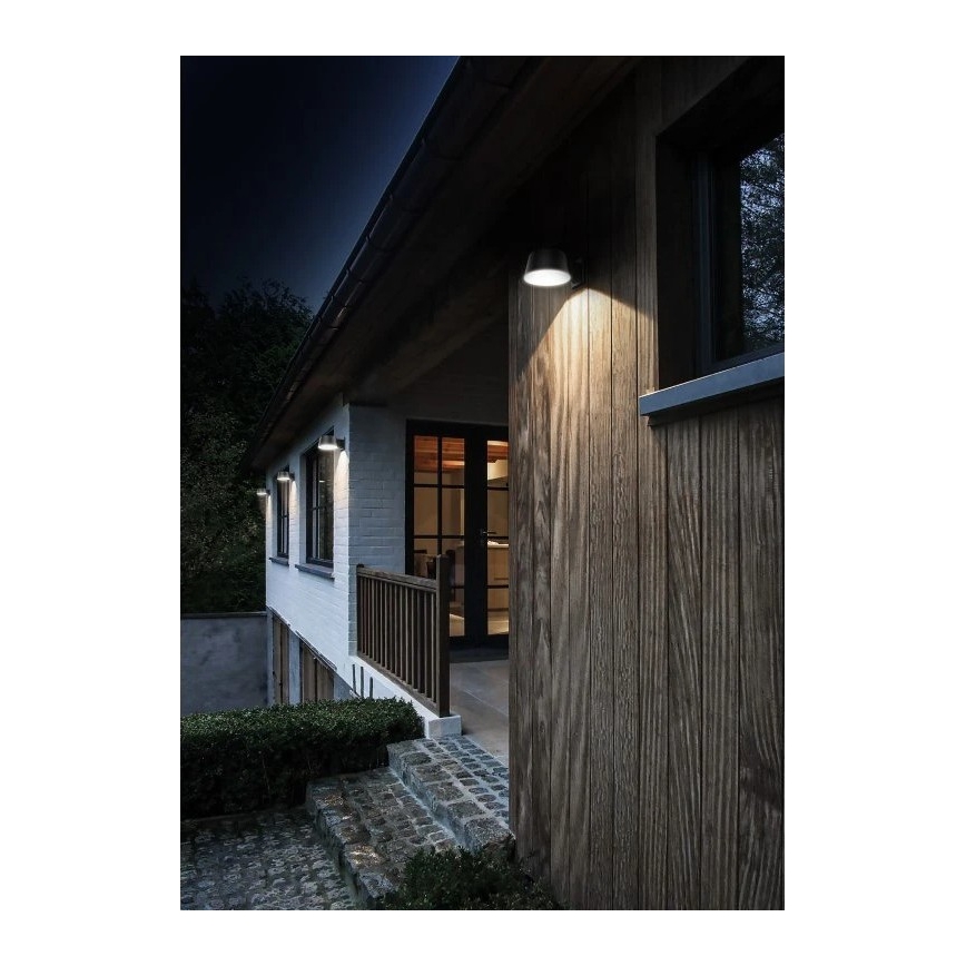 Viking - Aplique solar de pared LED regulable con sensor LED/1W/3,7V IP44 4000K 2000 mAh