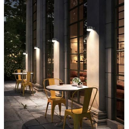 Viking - Aplique solar de pared LED regulable con sensor LED/1W/3,7V IP44 4000K 2000 mAh