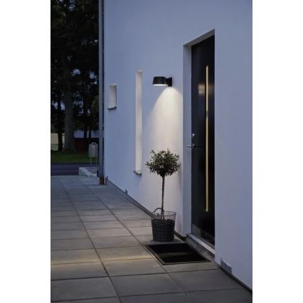 Viking - Aplique solar de pared LED regulable con sensor LED/1W/3,7V IP44 4000K 2000 mAh