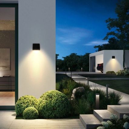 Viking - Aplique solar de pared LED regulable con sensor LED/2W/3,7V IP54 4000K 2000 mAh