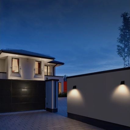 Viking - Aplique solar de pared LED regulable con sensor LED/2W/3,7V IP54 4000K 2000 mAh