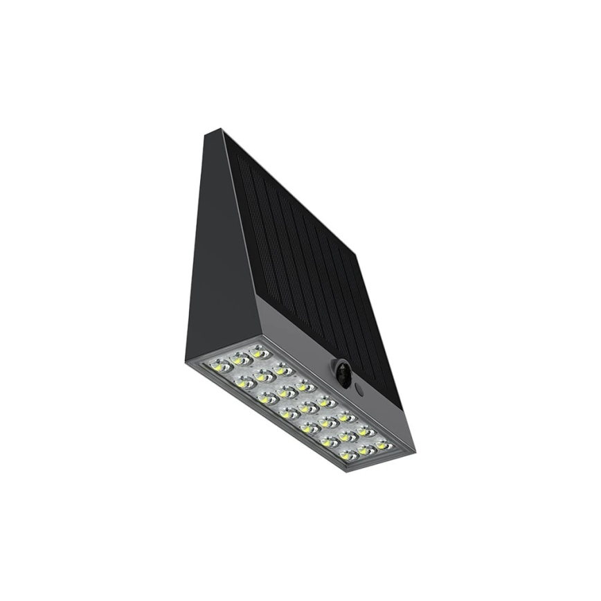 Viking - Aplique solar de pared LED regulable con sensor LED/2W/3,7V IP54 4000K 2000 mAh