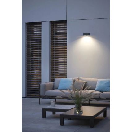 Viking - Aplique solar LED regulable para pared con sensor LED/2W/3,7V IP65 4000K 2000 mAh