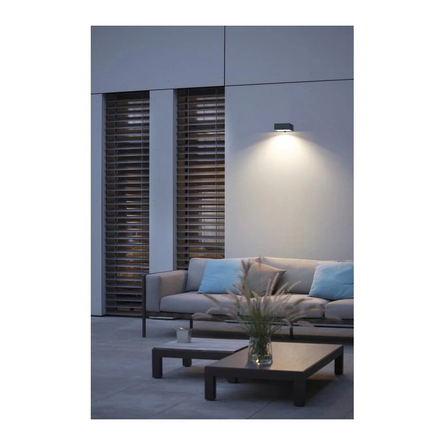 Viking - Aplique solar LED regulable para pared con sensor LED/2W/3,7V IP65 4000K 2000 mAh