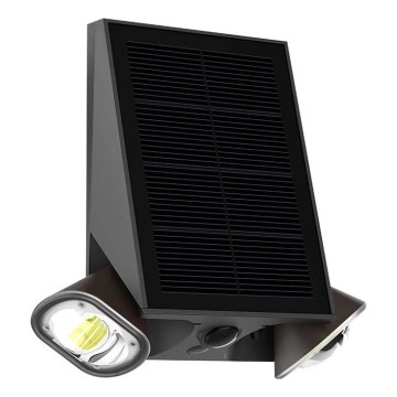 Viking - Aplique solar de pared regulable con sensor LED/1,3W/3,7V IP44 4000K 2000 mAh