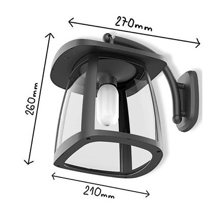 Viking - Aplique solar de pared LED regulable LED/2W/3,7V IP54 4000K 2000 mAh