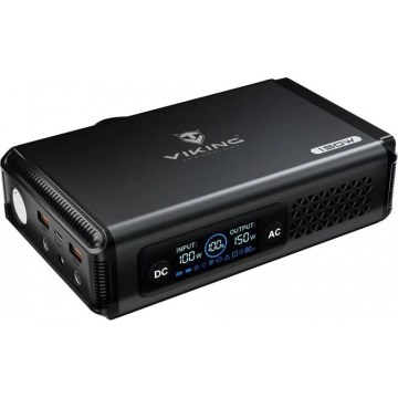 Viking - Generador portátil a batería con pantalla LED y Power Delivery 10000 mAh