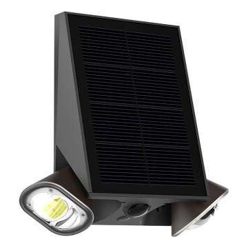Viking - Lámpara de pared solar flexible regulable con sensor LED/1,3W/3,7V IP44 4000K 2000 mAh