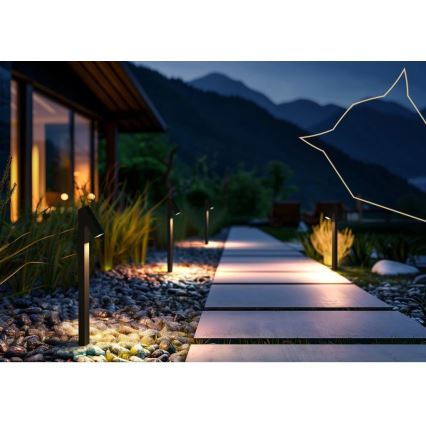 Viking - Lámpara solar LED/1,4W/3,7V IP65 3000K