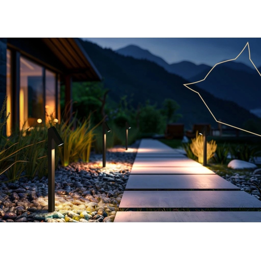 Viking - Lámpara solar LED/1,4W/3,7V IP65 3000K