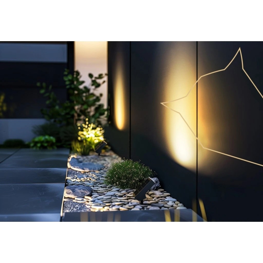 Viking - Lámpara solar LED/1,4W/3,7V IP65 3000K