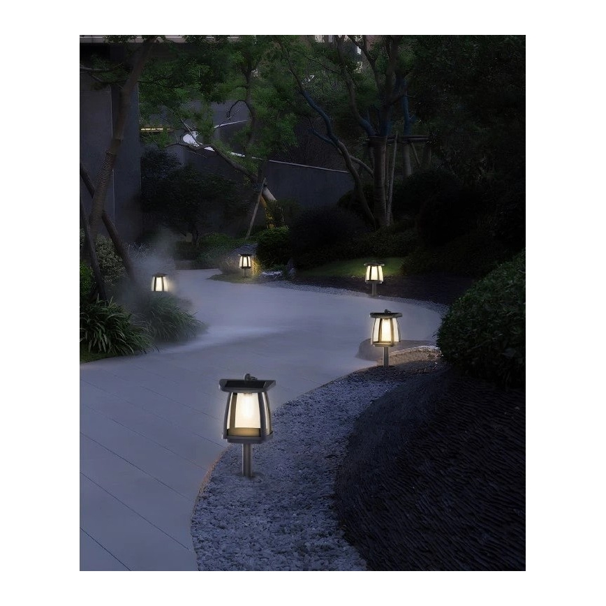 Viking - Lámpara solar LED con sensor LED/2W/3,7V IP54 4000K 2000 mAh