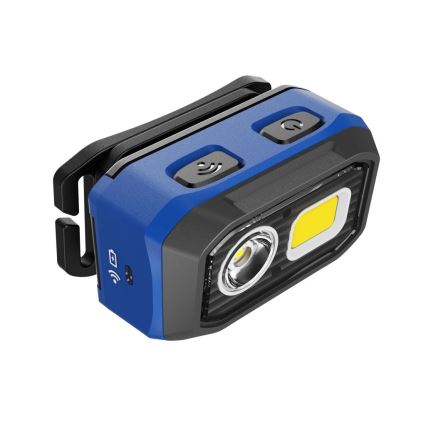 Viking - Linterna frontal LED recargable y regulable con sensor, 5V, IPX4, 400 lm, 3xAAA/1000 mAh