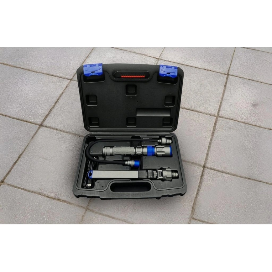 Viking - Linterna recargable LED regulable 3 en 1 LED/5V IPX4 380 lm 2200 mAh