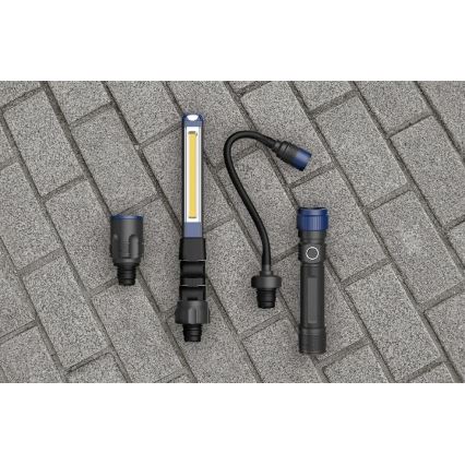 Viking - Linterna recargable LED regulable 3 en 1 LED/5V IPX4 380 lm 2200 mAh