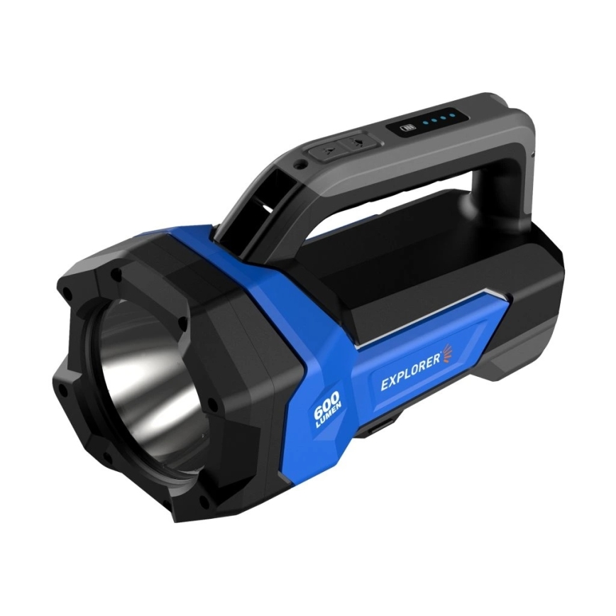 Viking - Linterna recargable LED regulable LED/5V IPX4 1000 lm 8000 mAh