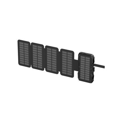 Viking - Power Bank con linterna LED integrada, carga inalámbrica y panel solar Power Delivery 22,5W/10000 mAh